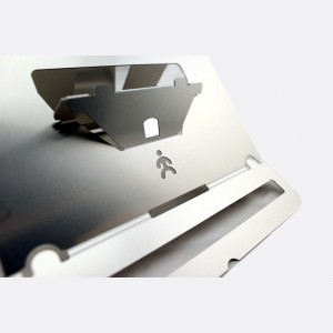 GO Mobile Laptop Raiser Stand & Tablet Adjustable Angle Holder Metal Slim Construction GO Mobile Laptop Raiser Stand & Tablet Adjustable Angle Holder Metal Slim Construction