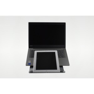 GO Mobile Laptop Raiser Stand & Tablet Adjustable Angle Holder Metal Slim Construction GO Mobile Laptop Raiser Stand & Tablet Adjustable Angle Holder Metal Slim Construction