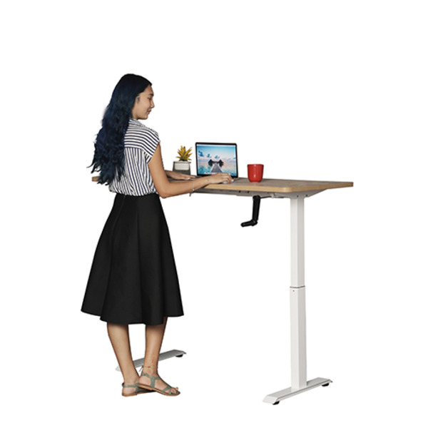 Ergo Sit Stand Manual Desk System Frame & Top Package Deal