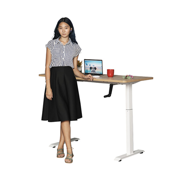 Ergo Sit Stand Manual Desk System Frame & Top Package Deal