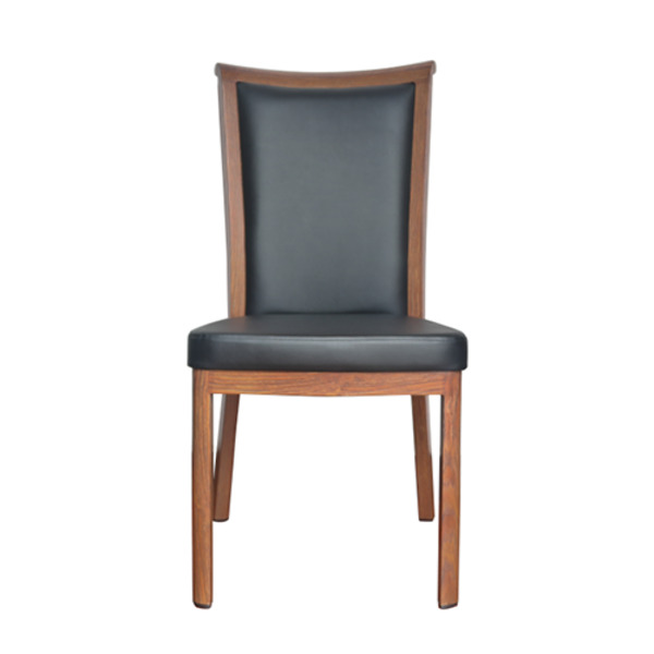Timber Grain Look Dining Chair Aluminium Frame 4 Leg Upholstered Commercial Hospitality Chairs 170kg Weight Rated Timber Grain Look Dining Chair Aluminium Frame 4 Leg Upholstered Commercial Hospitality Chairs 170kg Weight Rated