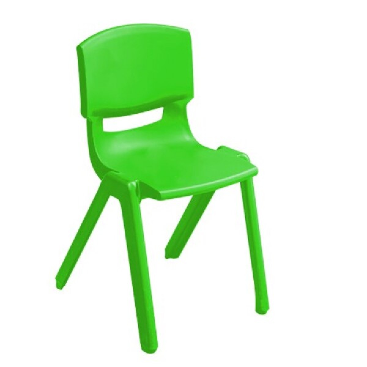 Green Academy School Chair Plastic Stackable Chairs Educational Student