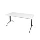 Modern Flip Table Metal Frame Mobile Folding Top Desk Table Heavy Duty 150kg Rated Optional Tops