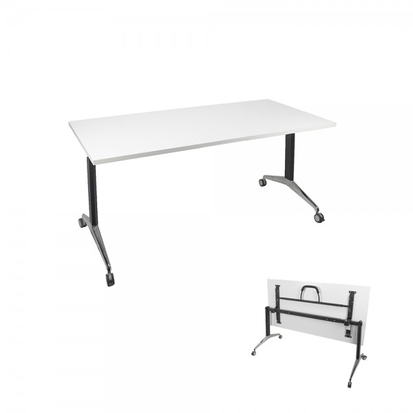 Modern Flip Table Metal Frame Mobile Folding Top Desk Table Heavy Duty 150kg Rated Optional Tops Modern Flip Table Metal Frame Mobile Folding Top Desk Table Heavy Duty 150kg Rated Optional Tops
