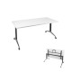 Modern Flip Table Metal Frame Mobile Folding Top Desk Table Heavy Duty 150kg Rated Optional Tops