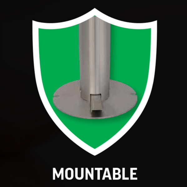 Sterling Stainless Steel Pedal Activated Mountable Hand Sanitiser Bollard 100% Mechanical Zero Touch | Australian Made Sterling Stainless Steel Pedal Activated Mountable Hand Sanitiser Bollard 100% Mechanical Zero Touch | Australian Made