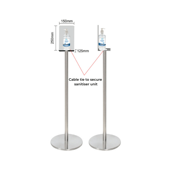 Sani Stand Hand Sanitiser Station Sturdy Metal - Single Bottle Stand - Australian Made Sani Stand Hand Sanitiser Station Sturdy Metal - Single Bottle Stand - Australian Made