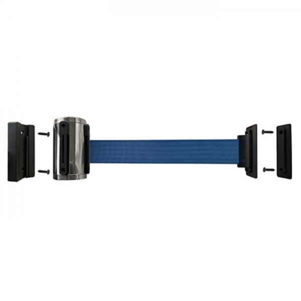 Wall Mounted Retractable Belt Barrier Queue Block Crowd Control Barricade Wall Mounted Retractable Belt Barrier Queue Block Crowd Control Barricade