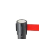 Queue Barrier Pole Retra Crowd Control Black Bollard & Retractable 2m Belt Queue Barrier Pole Retra Crowd Control Black Bollard & Retractable 2m Belt