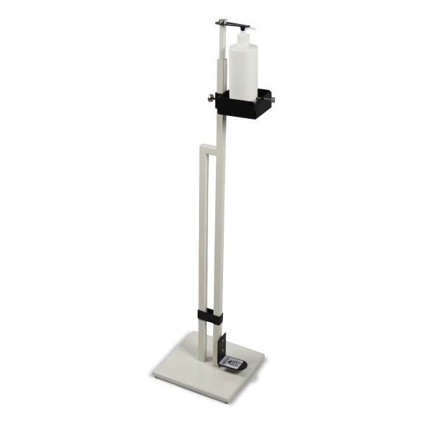 Touch Free Hand Sanitiser Dispenser Station Free Standing Floor Stand with Foot Pedal White Touch Free Hand Sanitiser Dispenser Station Free Standing Floor Stand with Foot Pedal White