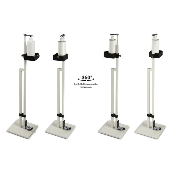 Touch Free Hand Sanitiser Dispenser Station Free Standing Floor Stand with Foot Pedal White Touch Free Hand Sanitiser Dispenser Station Free Standing Floor Stand with Foot Pedal White