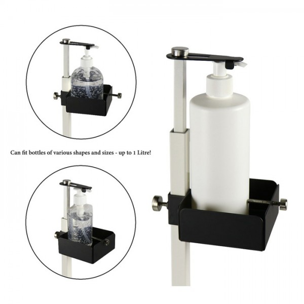 Touch Free Hand Sanitiser Dispenser Station Free Standing Floor Stand with Foot Pedal White Touch Free Hand Sanitiser Dispenser Station Free Standing Floor Stand with Foot Pedal White