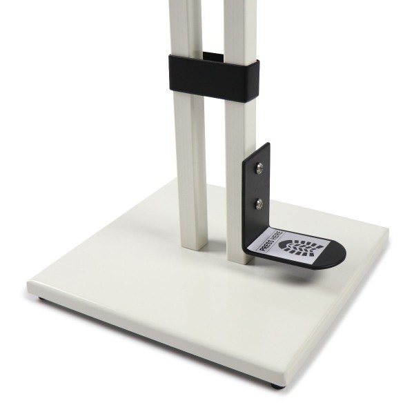 Touch Free Hand Sanitiser Dispenser Station Free Standing Floor Stand with Foot Pedal White Touch Free Hand Sanitiser Dispenser Station Free Standing Floor Stand with Foot Pedal White