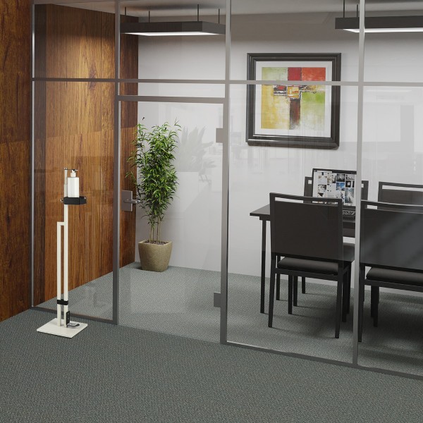 Touch Free Hand Sanitiser Dispenser Station Free Standing Floor Stand with Foot Pedal White Touch Free Hand Sanitiser Dispenser Station Free Standing Floor Stand with Foot Pedal White