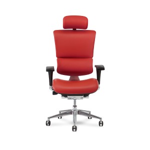 red leather executive office chair