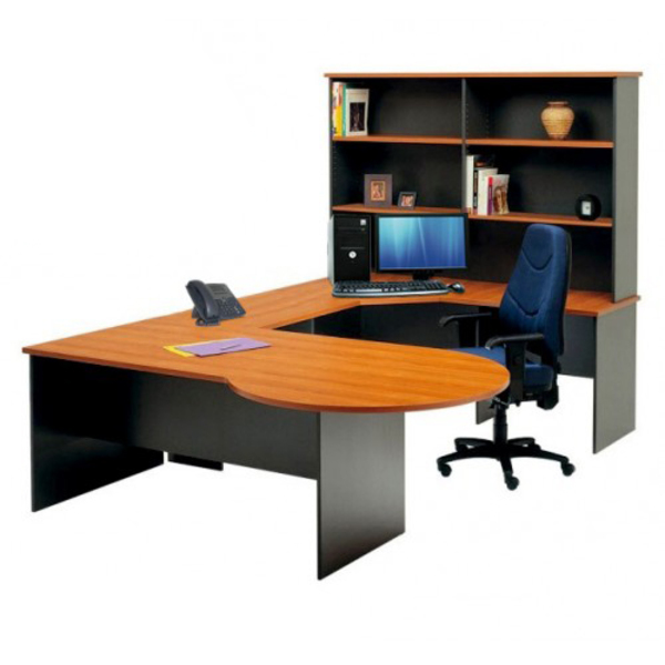 Origo P Conference End Desk Office Executive setting with Corner & Hutch