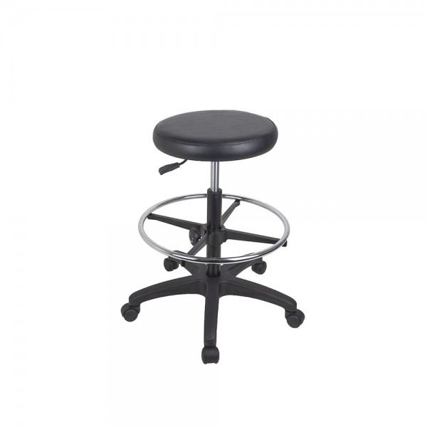 Utility Gas Lift Stool Vinyl Padded Seat Drafting Height Utility Gas Lift Stool Vinyl Padded Seat Drafting Height