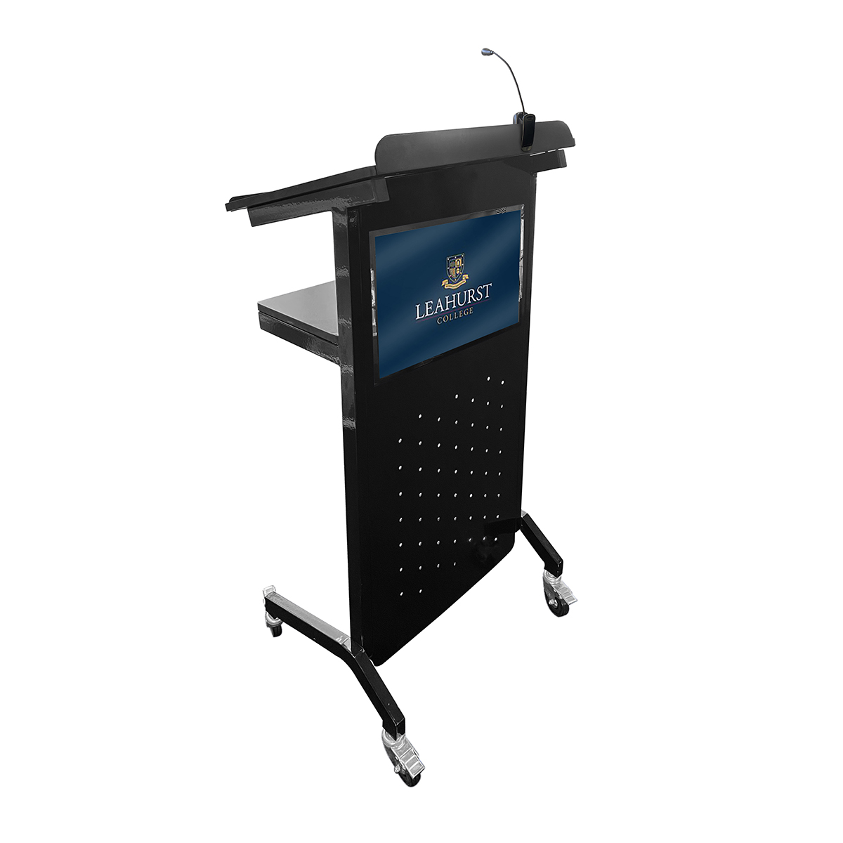 Lectern Podium Portable Mobile Presentation Stand + LED Light