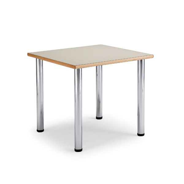 Ronda Square Office Desk Table Top & 4 Metal Legs 
