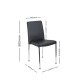 Berwick Cafe Restaurant Club Dining Visitor Chair Padded Vinyl Upholstery Chrome Frame Berwick Cafe Restaurant Club Dining Visitor Chair Padded Vinyl Upholstery Chrome Frame