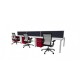 Cubit Raceway - 6 Person Desk & Screen Call Centre Workstations Cubit Raceway - 6 Person Desk & Screen Call Centre Workstations