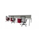 Cubit Raceway - 6 Person Desk & Screen Call Centre Workstations Cubit Raceway - 6 Person Desk & Screen Call Centre Workstations