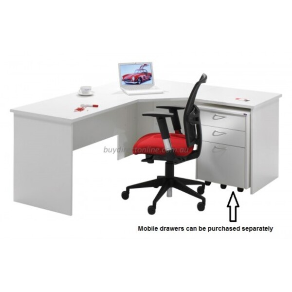 Desk Hutch With Doors & Pigeon Hole Storage - All White - Optional Combo Desk Pedestal Desk Hutch With Doors & Pigeon Hole Storage - All White - Optional Combo Desk Pedestal