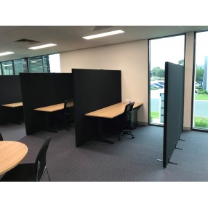 Office Partitions Acoustic Free Standing Divider Screens & Removable Feet