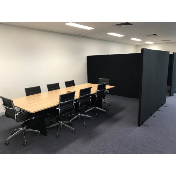 Office Partitions Acoustic Free Standing Divider Screens Optional Removable Feet