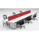Cubit Raceway - 6 Person Desk & Screen Call Centre Workstations Cubit Raceway - 6 Person Desk & Screen Call Centre Workstations