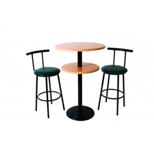 iron pub table and chairs