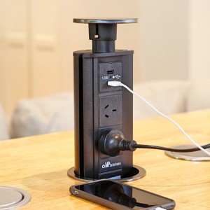 V2 Stainless Steel Top Pop Up Power Outlet Usb Ports