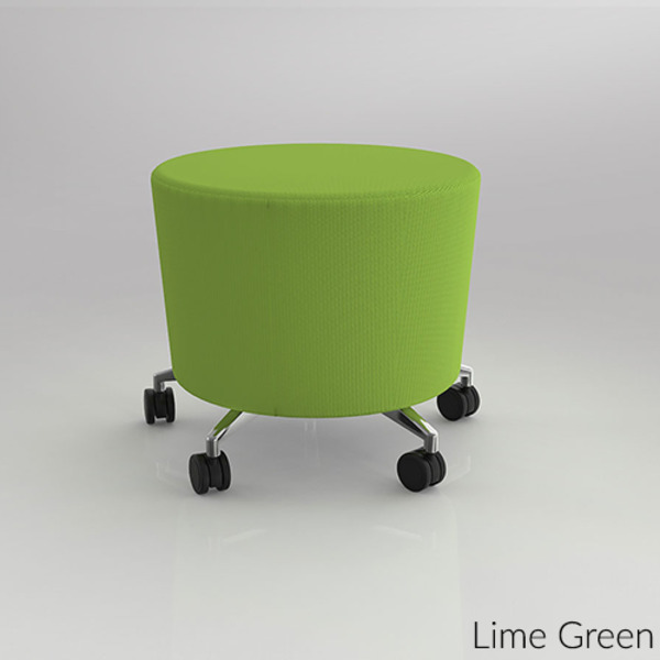 Cookie Ottoman Mobile Stool Seat - Lime Green Cookie Ottoman Mobile Stool Seat - Lime Green