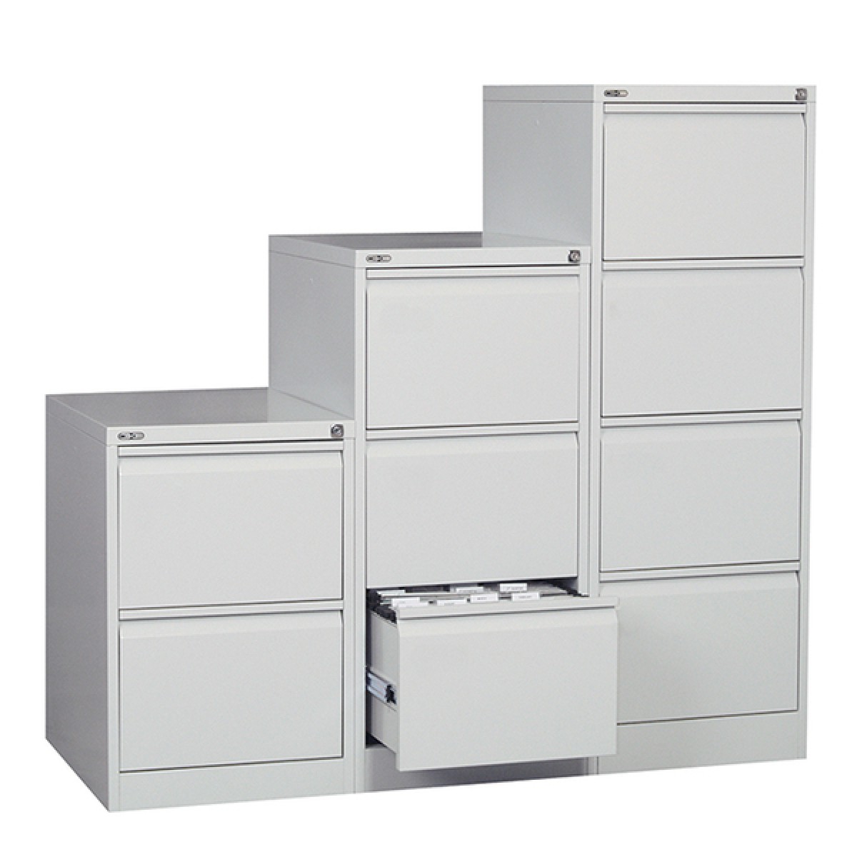 GO 2 Drawer Vertical Steel Filing Cabinet