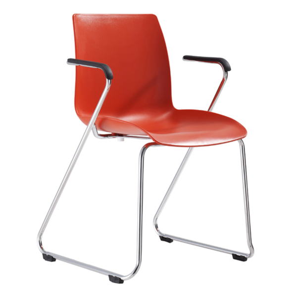 Dona Hospitality Linking Visitor Chair Sled Base + Arms 150KG Weight Rated Dona Hospitality Linking Visitor Chair Sled Base + Arms 150KG Weight Rated