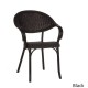 Flash-R Wicker Cafe Chair Stacking Visitor Office Restaurant Indoor / Outdoor Armchair