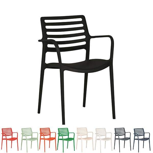 Louise XL Stacking Visitor Office Cafe Restaurant Outdoor Armchair