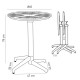 Moon Cafe Fixed Or Folding Premium Designer UV Resistant Indoor & Outdoor Table Moon Cafe Fixed Or Folding Premium Designer UV Resistant Indoor & Outdoor Table