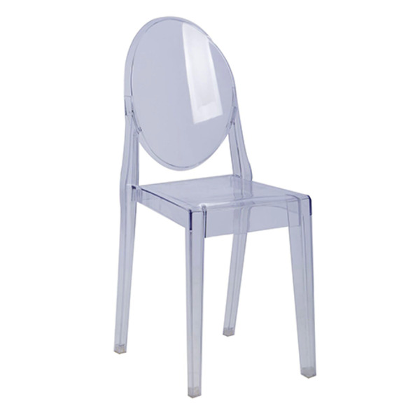 Frankel Ghost Replica Chair Transparent Clear Stacking 4 Leg Chairs