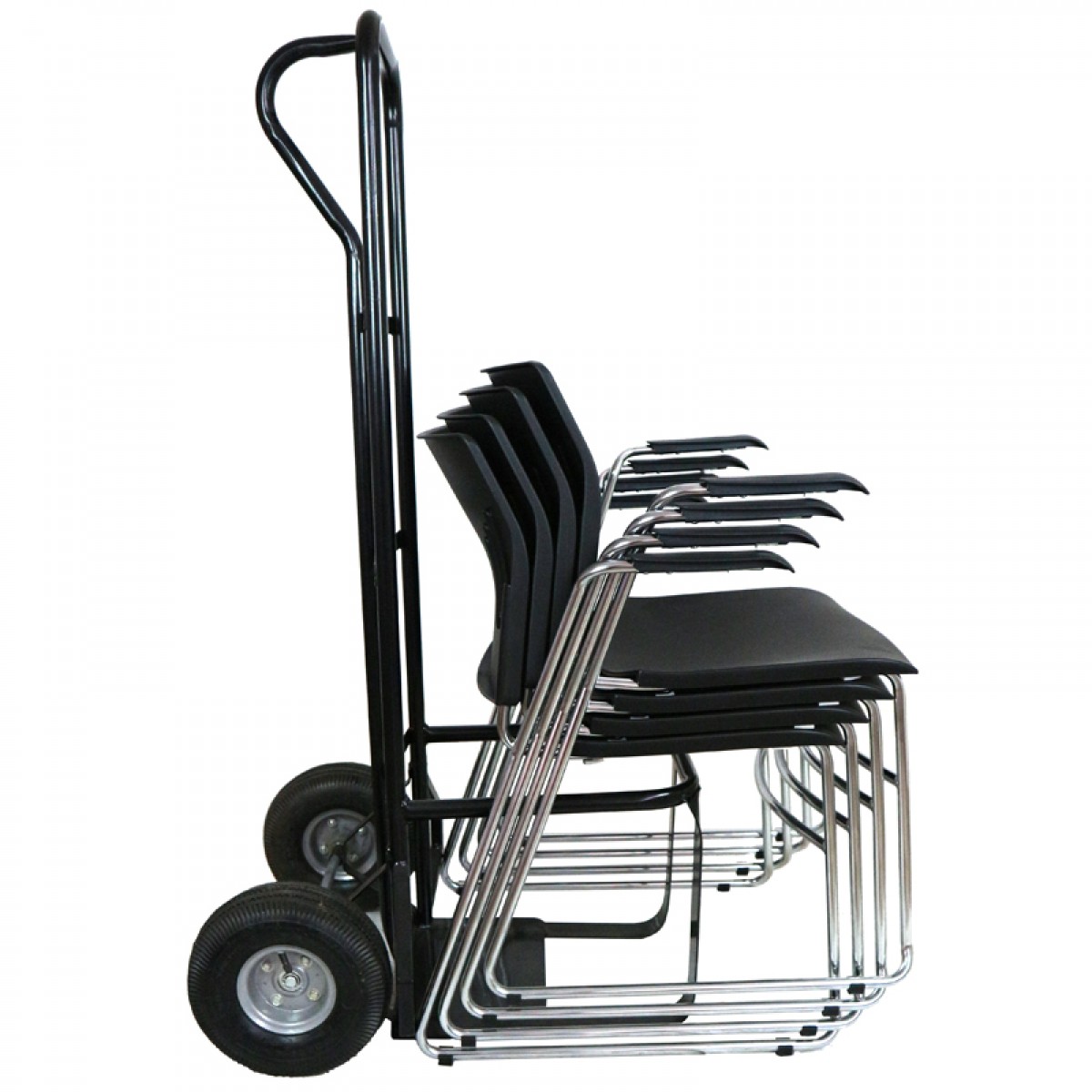 Chair Trolley Universal Sack Truck Stacking Chairs Metal with Pneumatic ...