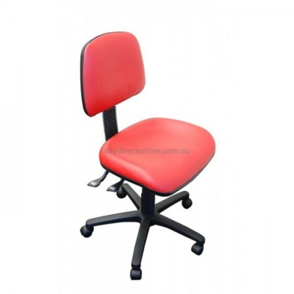 Alpha Logic Medium Back Office Chair - Red Vinyl Clearance Stock *1 Left* Alpha Logic Medium Back Office Chair - Red Vinyl Clearance Stock *1 Left*
