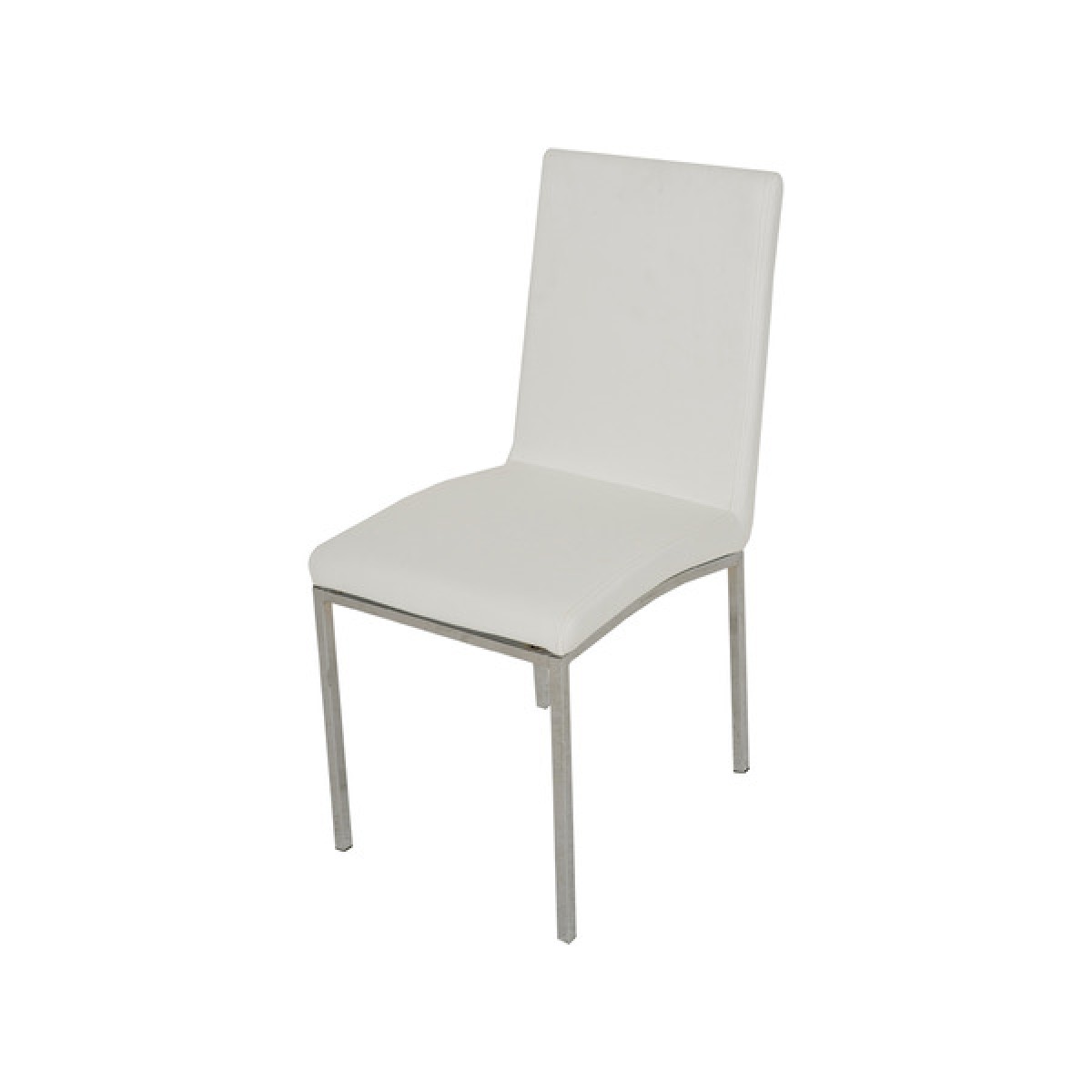 Bari PU Leather Dining/Visitor Chair with Chrome Legs