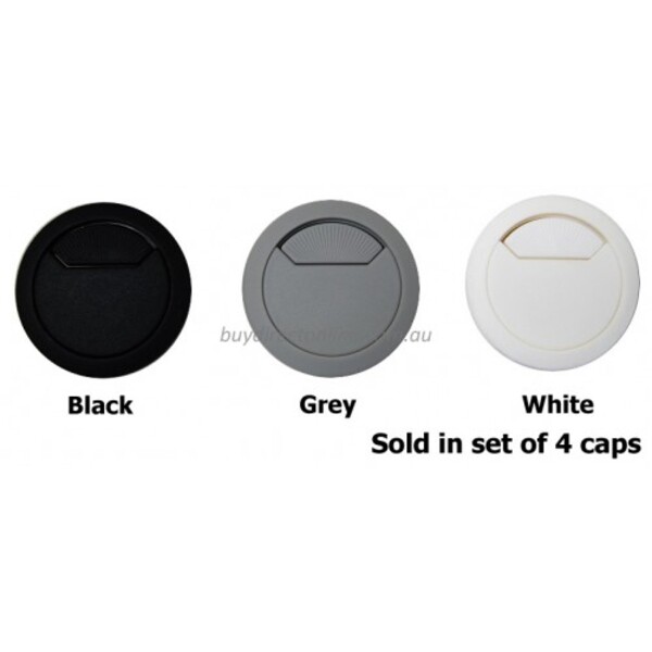 Cable Hole Entry Cover Caps 60mm x 4 Cable Hole Entry Cover Caps 60mm x 4