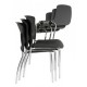 Opal 100 4 Leg Stacking Chair Optional Poly Shell or Upholstery Arms Lecture Folding Writing Tablet 