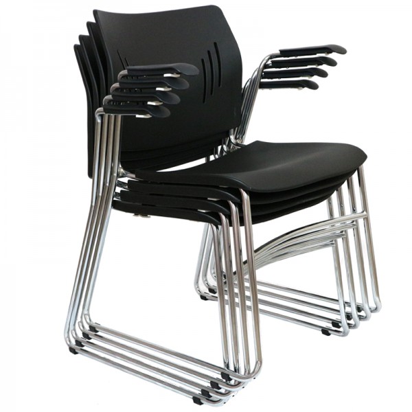 stackable plastic chairs with arms