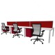Cubit Raceway - 6 Person Desk & Screen Call Centre Workstations Cubit Raceway - 6 Person Desk & Screen Call Centre Workstations