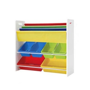 Dropship Kids Bookshelf Toy Storage Organizer With 12 Bins And 4