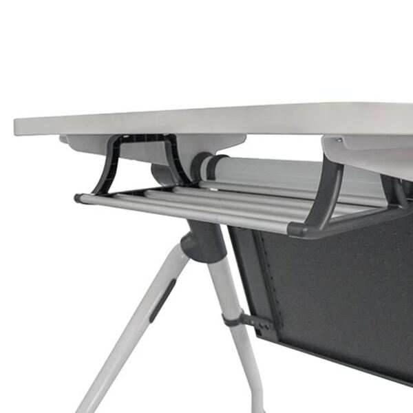 Flip Top Desk Exam Lecture Training Table with Modesty Panel and Storage Tray Flip Top Desk Exam Lecture Training Table with Modesty Panel and Storage Tray