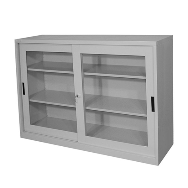 Steelco Glass Metal Door Display Cabinet, Display Cabinet With Glass Doors And Shelves
