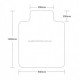 Office Chair Mats PVC Mat Chairmat Hard Floor Heavy Duty Office Chair Mats PVC Mat Chairmat Hard Floor Heavy Duty